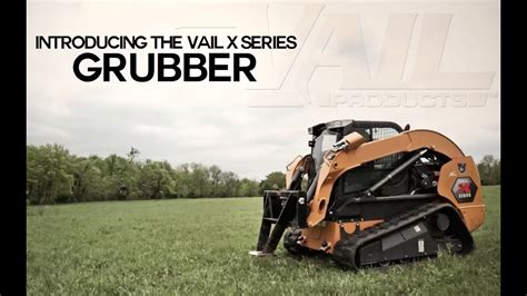 vail skid steer attachments|grubber attachment for skid steer.